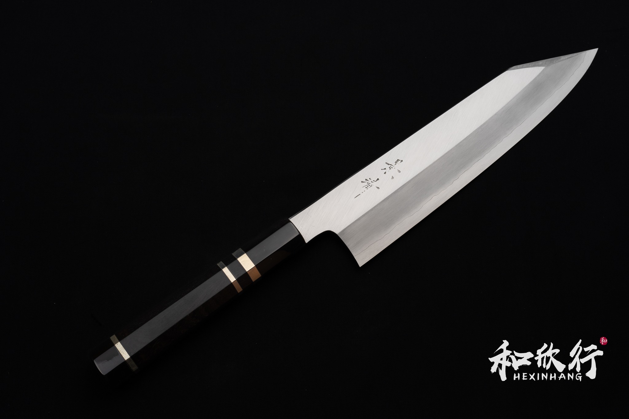馬場刃物　景清　和切付牛刀240mm 銀三鋼　両鎬 馬場刃物景清Baba-Hamono Kagekiyo 銀三鋼勘所型橫幅切付Kiritsuke
